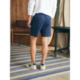 The Faherty Men's Essential Drawstring Shorts in Washed Navy