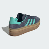 The Adidas Women's Gazelle Bold Shoes in Shadow Navy