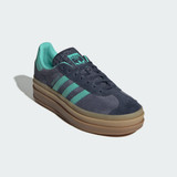 The Adidas Women's Gazelle Bold Shoes in Shadow Navy