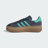 The Adidas Women's Gazelle Bold Shoes in Shadow Navy