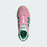 The Adidas Women's Gazelle Bold Shoes in Pink and Green