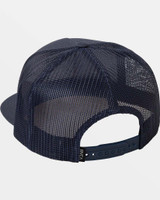 RVCA VA All the Way Print Trucker Hat Dark Denim side view