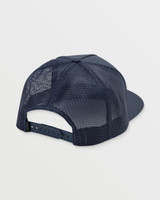 RVCA VA All the Way Print Trucker Hat Navy Blue side view