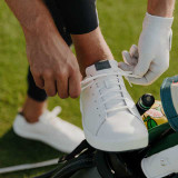 The Olukai Men's Wai‘alae Golf Premium Shoes in White