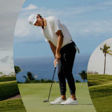 The Olukai Men's Wai‘alae Golf Premium Shoes in White