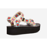 The Teva Women's Flatform Universal Crochet Sandals in the Explore Pattern