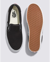 Vans Classic Slip-On Shoes Black and White detail view