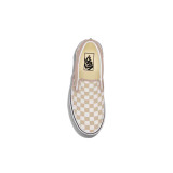 The Vans Classic Slip-on Checkerboard Shoes in Color Theory Mushroom