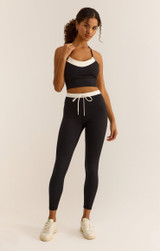 Z Supply Women's On The Line Bra Black front