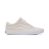 The Vans Men's Old Skool Shoes in Suede Blanc de Blanc