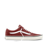 The Vans Men's Old Skool Shoes in Duck Canvas Poppy Ember Red