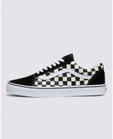 Vans Women's Old Skool Shoes Black and White Checkerboard side view