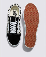 Vans Women's Old Skool Shoes Black and White Checkerboard detail view