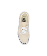 The Vans Women's Old Skool Shoes in Creme Brulee White