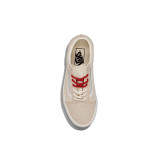 The Vans Women's Old Skool Shoes in Lace Pink and White