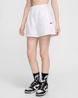 Nike Women's Repel Mid-Rise Shorts in White colorway