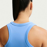 Nike Women's Dri-FIT One Fitted Cropped Tank Top in University Blue colorway