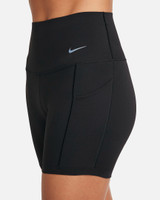 Nike Women's Universa High-Waisted 5" Biker Shorts in Black colorway