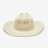 Wyeth Diego Straw Cowboy Hat Ivory front view
