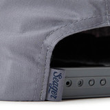 The Seager Branded Snapback Hat in Faded Denim