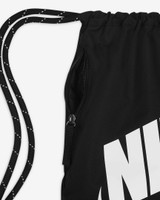 Nike Heritage Drawstring Bag Black/White strap detail