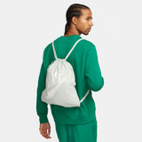 Nike Heritage Drawstring Bag in Light Silver colorway