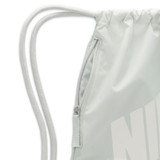 Nike Heritage Drawstring Bag in Light Silver colorway