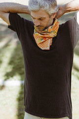 Bandits Bandanas Prickly Pollinators Bandana worn view