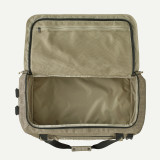 Patagonia Black Hole 55L Duffel Bag in weathered stone with detail view