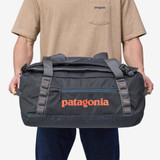 Patagonia Black Hole 40L Duffel Bag in Smolder Blue back view