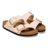 Birkenstock Women's Arizona Big Buckle Sandal Light Rose Birkibuc pair