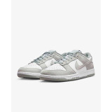The Nike Men's Dunk Low Retro Shoes in White and Grey