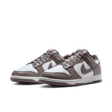 The Nike Men's Dunk Low Retro Shoes in White and cave stone