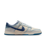 The Nike Men's Dunk Low Retro Shoes in Summit White and Blue Void