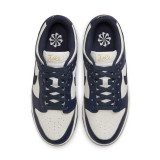 Nike Women's Dunk Low Retro Shoes in White and Black, front view