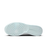Nike Women's Dunk Low Retro Shoes in Blue Tint and White, quarter view