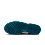 The Nike Women's Dunk Low Retro Shoes in Blue Green and White