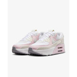 The Nike Women's Air Max 90 LV8 Sneakers in the White and Photon Dust Colorway