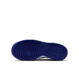 The Nike Big Kids' Dunk Low Shoes in Summit White and Deep Royal