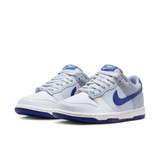 The Nike Big Kids' Dunk Low Shoes in Summit White and Deep Royal