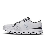 On Running Women's Cloud X 4 Running Shoes Ivory and Black medial view