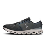 The On Running Men's Cloud X 4 Running Shoes in Shadow and Apollo