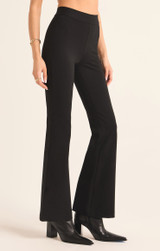 Z Supply Women's Do It All Flare Pants in Black colorway