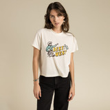 Sendero Provisions Women's Best In The West Crop Tee in Vintage White