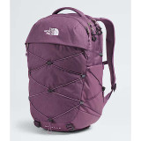 The North Face Women's Borealis Backpack in Chroma Purple and Light Heather, back view
