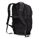 The North Face Women's Borealis Luxe Backpack in TNF Black/Burnt Coral Metallic back view