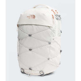 The North Face Women's Borealis Luxe Backpack in White Dune/Burnt Coral Metallic