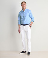 The Vineyard Vines Men's On-The-Go Pants in White Cap
