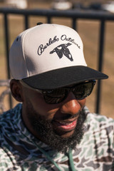 Burlebo Men's Vintage Duck Cap White/Black detail view