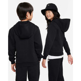 The Nike Youth Sportswear Club Fleece Hoodie in Black